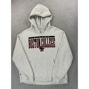 Boston College Eagles Screened Logo‎ Campus Hoodie Sweatshirt (Women's Large)